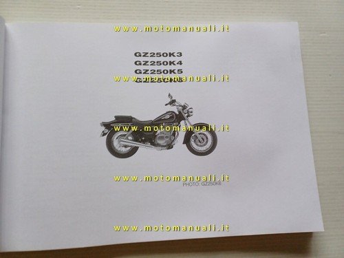Suzuki Marauder GZ 250 2005 catalogo ricambi ORIGINALE spare parts …