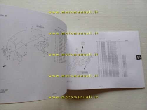 Suzuki Marauder GZ 250 2005 catalogo ricambi ORIGINALE spare parts …