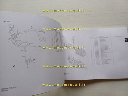 Suzuki Marauder GZ 250 2005 catalogo ricambi ORIGINALE spare parts …