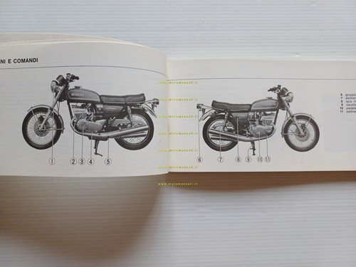 SUZUKI NGT 380 (GT) 1974 manuale uso manutenzione libretto ITALIANO …