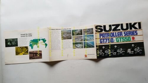SUZUKI PATROLLER GT 750 - GT 550 depliant INGLESE originale