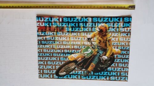 Suzuki produzione modelli 1982 depliant moto originale brochure