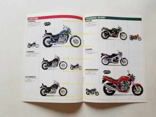 Suzuki produzione modelli 1995 depliant ITALIANO originale