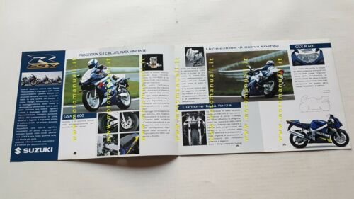 SUZUKI produzione modelli GSX-R 2001 depliant ITALIANO moto originale brochure