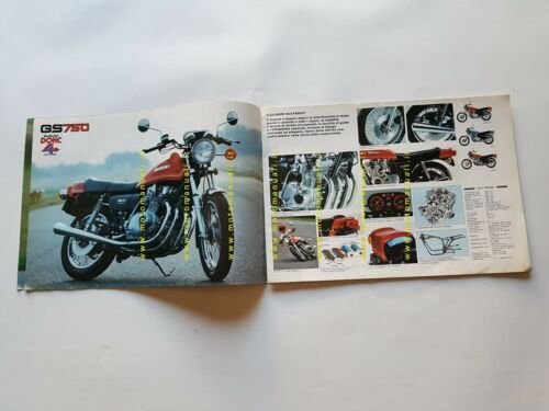 SUZUKI produzione modelli moto 1976 depliant ITALIANO originale brochure