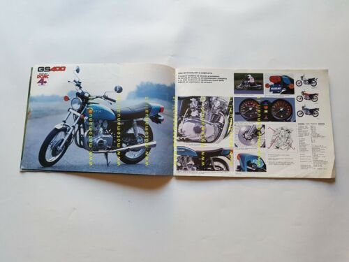 SUZUKI produzione modelli moto 1976 depliant ITALIANO originale brochure