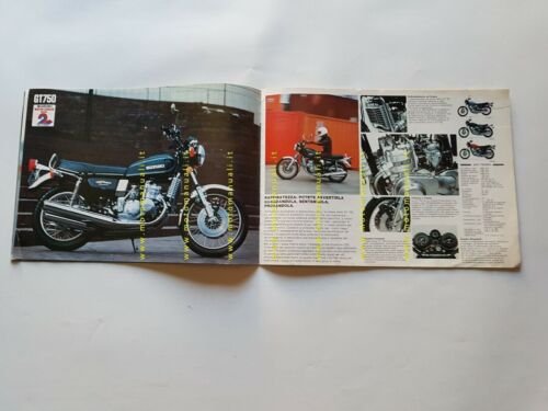 SUZUKI produzione modelli moto 1976 depliant ITALIANO originale brochure