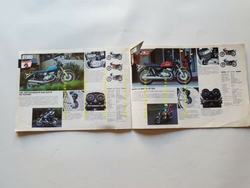 SUZUKI produzione modelli moto 1976 depliant ITALIANO originale brochure