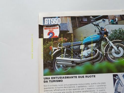 SUZUKI produzione modelli moto 1976 depliant ITALIANO originale brochure