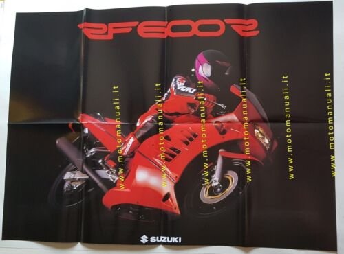 SUZUKI produzione moto 1993 - RF 600 R depliant POSTER …