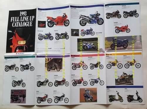 SUZUKI produzione moto 1993 - RF 600 R depliant POSTER …