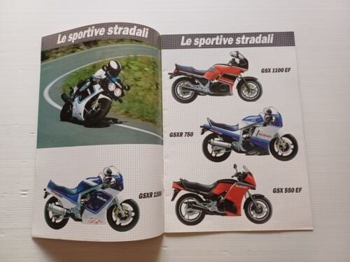 SUZUKI produzione moto modelli 1985 depliant ITALIANO originale