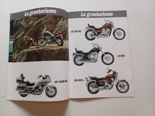 SUZUKI produzione moto modelli 1985 depliant ITALIANO originale