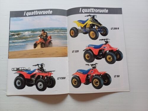 SUZUKI produzione moto modelli 1985 depliant ITALIANO originale