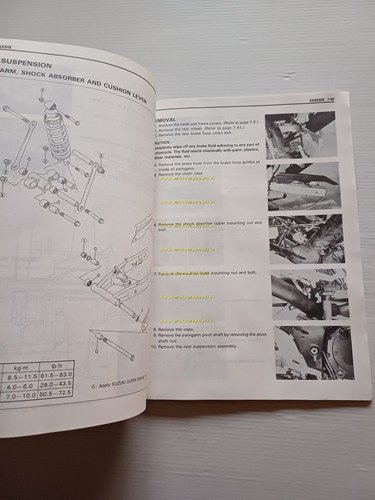 Suzuki RF 600 R 1993 manuale officina riparazione originale TESTO …