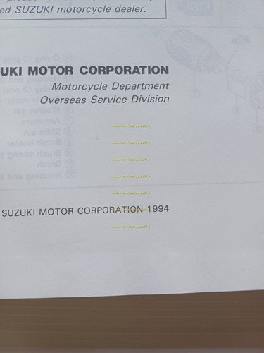 Suzuki RF 900 R 1994 manuale officina INGLESE originale WORKSHOP …