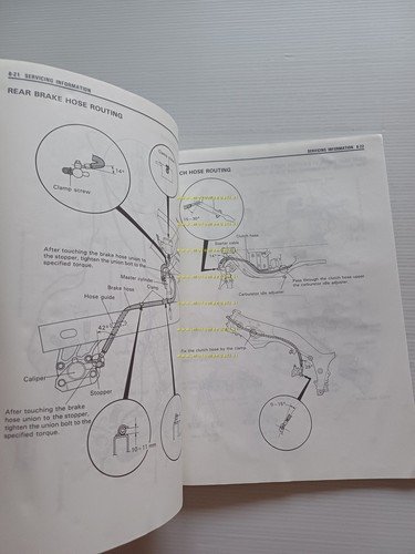 Suzuki RF 900 R 1994 manuale officina INGLESE originale WORKSHOP …