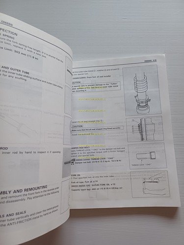 Suzuki RF 900 R 1994 manuale officina INGLESE originale WORKSHOP …