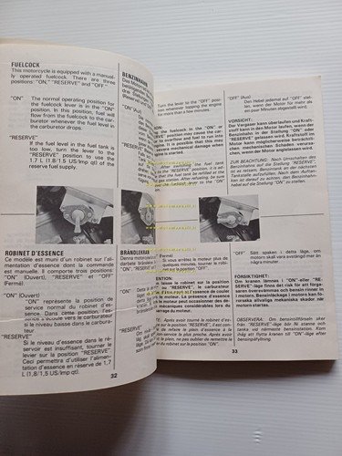 SUZUKI RG 125 1985 manuale uso manutenzione libretto originale inglese