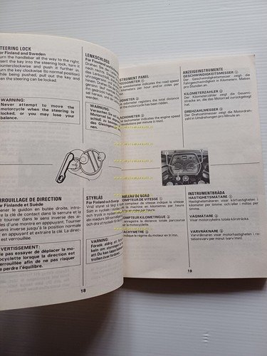 SUZUKI RG 125 1985 manuale uso manutenzione libretto originale inglese