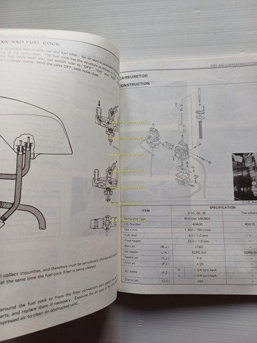Suzuki RG 250 1985 manuale officina riparazione INGLESE originale shop …