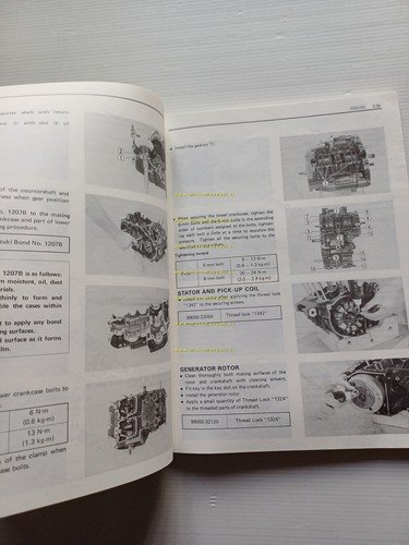 Suzuki RG 250 1985 manuale officina riparazione INGLESE originale shop …
