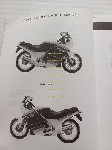 Suzuki RG 250 1985 manuale officina riparazione INGLESE originale shop …
