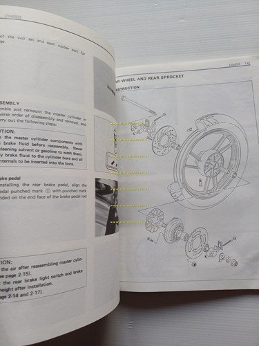 Suzuki RG 250 1985 manuale officina riparazione INGLESE originale shop …