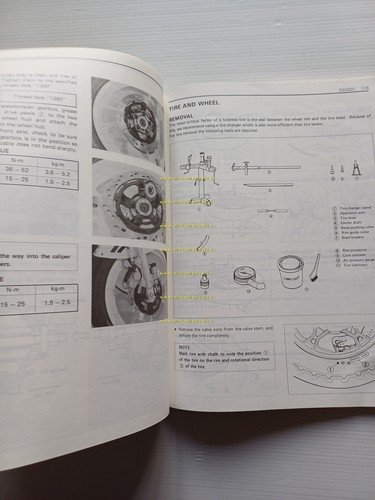 Suzuki RG 250 1985 manuale officina riparazione INGLESE originale shop …