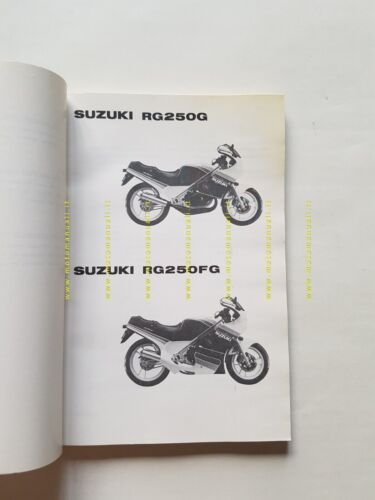 SUZUKI RG 250 G-FG 1986 catalogo ricambi originale moto spare …