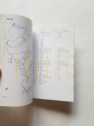 SUZUKI RG 250 G-FG 1986 catalogo ricambi originale moto spare …