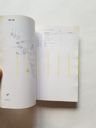 SUZUKI RG 250 G-FG 1986 catalogo ricambi originale moto spare …