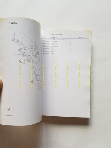 SUZUKI RG 250 G-FG 1986 catalogo ricambi originale moto spare …