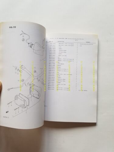 SUZUKI RG 250 G-FG 1986 catalogo ricambi originale moto spare …