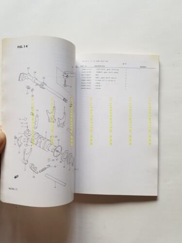 SUZUKI RG 250 G-FG 1986 catalogo ricambi originale moto spare …
