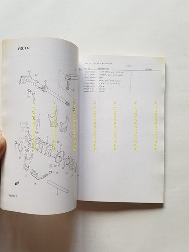 SUZUKI RG 250 G-FG 1986 catalogo ricambi originale moto spare …