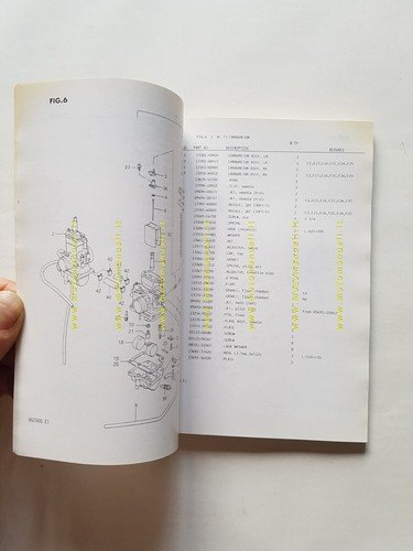 SUZUKI RG 250 G-FG 1986 catalogo ricambi originale moto spare …