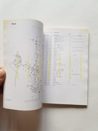 SUZUKI RG 250 G-FG 1986 catalogo ricambi originale moto spare …