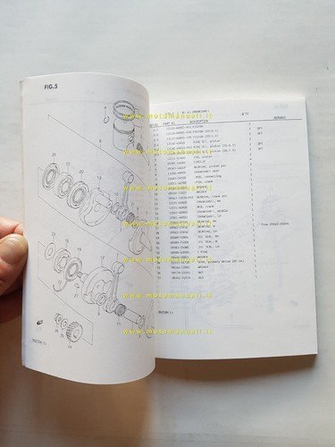 SUZUKI RG 250 G-FG-H-FH-CH-FCH 1986 catalogo ricambi originale parts catalog