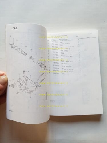 SUZUKI RG 250 G-FG-H-FH-CH-FCH 1986 catalogo ricambi originale parts catalog