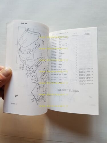 SUZUKI RG 250 G-FG-H-FH-CH-FCH 1986 catalogo ricambi originale parts catalog