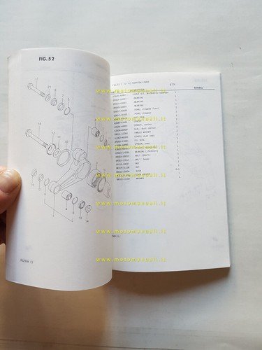 SUZUKI RG 250 G-FG-H-FH-CH-FCH 1986 catalogo ricambi originale parts catalog