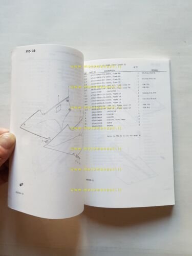 SUZUKI RG 250 G-FG-H-FH-CH-FCH 1986 catalogo ricambi originale parts catalog