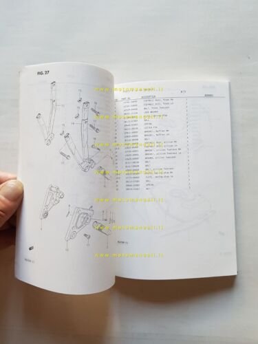 SUZUKI RG 250 G-FG-H-FH-CH-FCH 1986 catalogo ricambi originale parts catalog