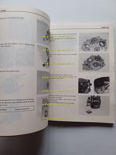 SUZUKI RG 500 GAMMA 1985-87 manuale officina INGLESE originale workshop …