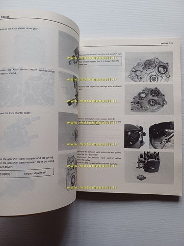 SUZUKI RG 500 GAMMA 1985-87 manuale officina INGLESE originale workshop …