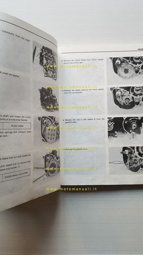 SUZUKI RG 500 GAMMA 1985-87 manuale officina INGLESE originale workshop …