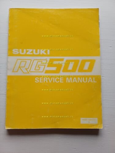 SUZUKI RG 500 GAMMA 1985-87 manuale officina INGLESE originale workshop …