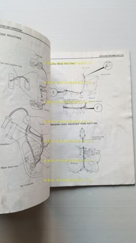 SUZUKI RG 500 GAMMA 1985-87 manuale officina INGLESE originale workshop …