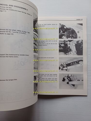 SUZUKI RG 500 GAMMA 1985-87 manuale officina INGLESE originale workshop …